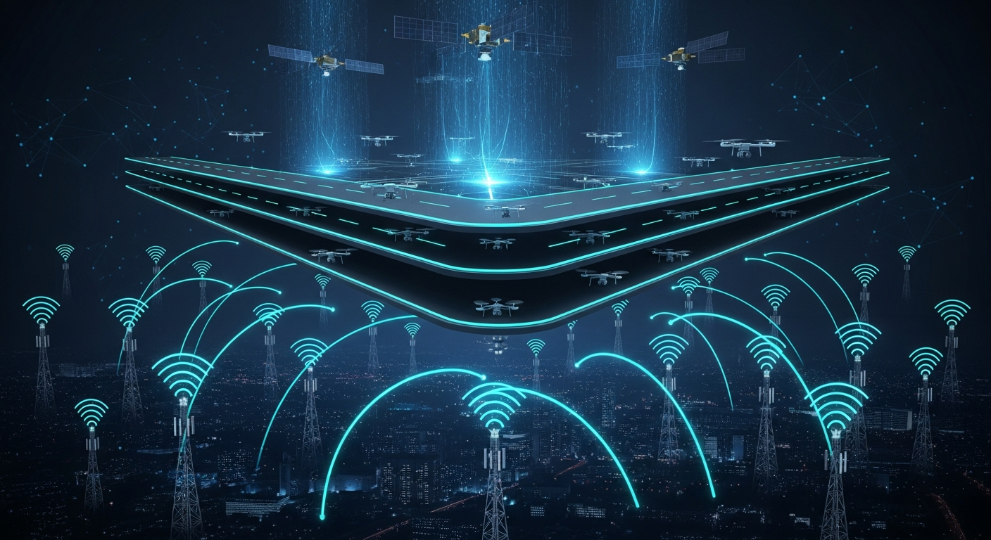 The 3D Drone Highway: Multi-Uplink Redundancy for Always-On Airspace