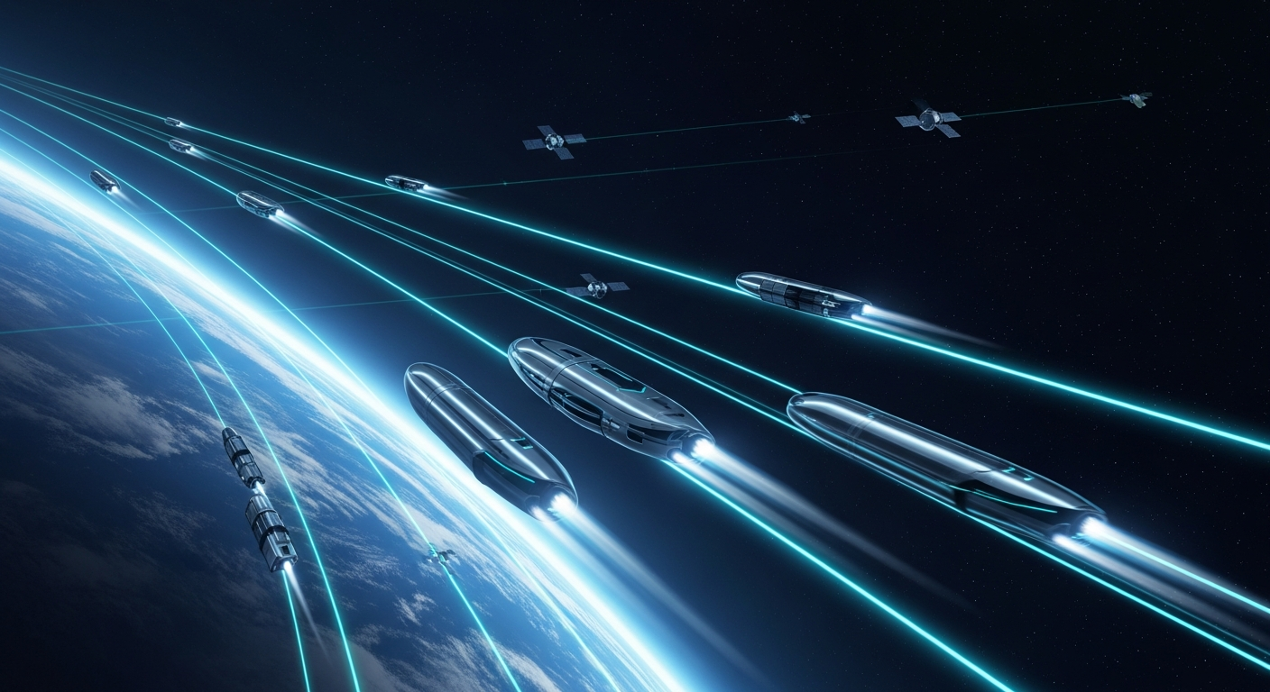 Low Earth Orbit becomes a high-speed logistics corridor.
