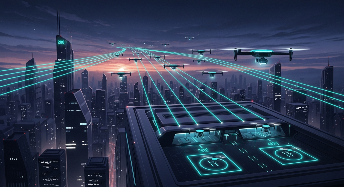 Unmanned Traffic Management: teaching AI to run a three-dimensional freeway in the sky.
